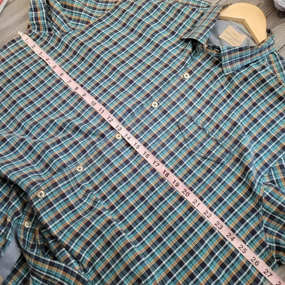 Tommy Bahama Men's Button-Up Shirt 2XL Multicolor Plaid 100% Cotton Long Sleeves - Picture 8 of 10